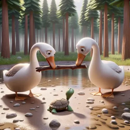 The Tortoise And The Geese