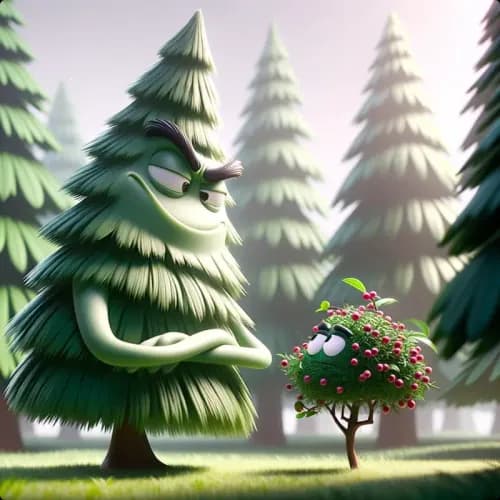 The Fir Tree and the Bramble