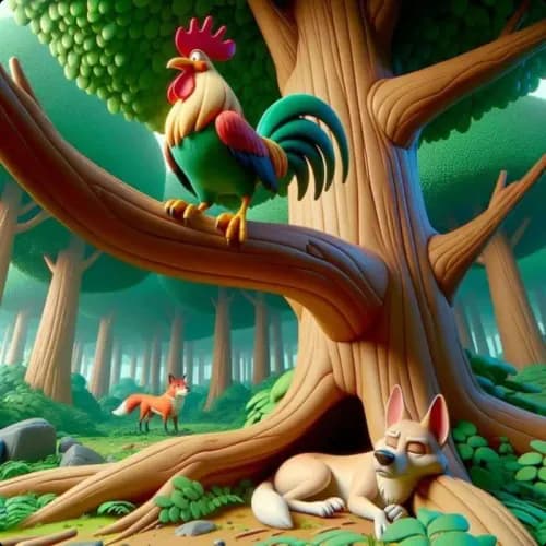 The Fox, The Rooster, and The Dog