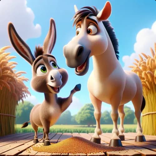 The Donkey and The Horse